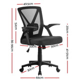 artiss-gaming-office-chair-mesh-computer-chairs-swivel-executive-mid-back-black