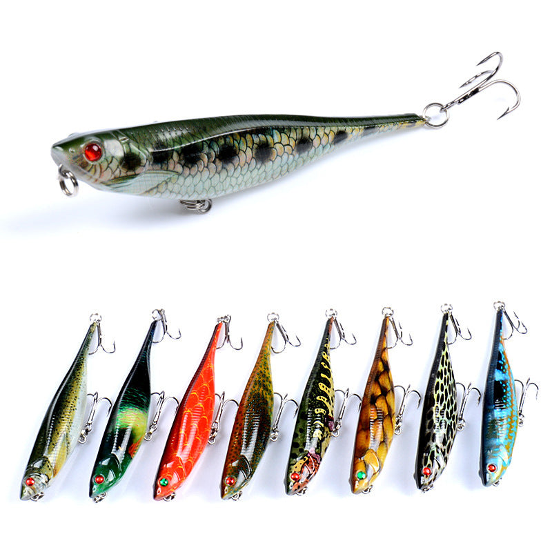 Popper Fishing Lures Saltwater 7~9cm Striper Pike Salmon Lures