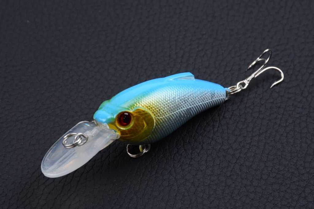 6x 8cm Popper Crank Bait Fishing Lure Lures Surface Tackle Saltwater